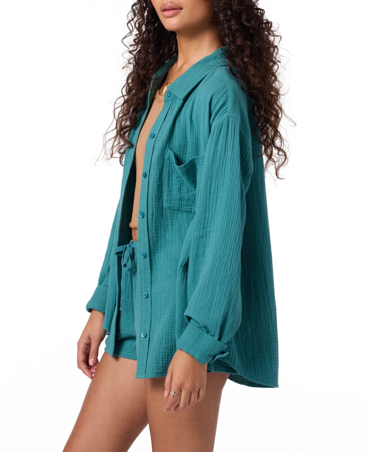 O'neill Juniors' Leni Relaxed Shirt In Blue