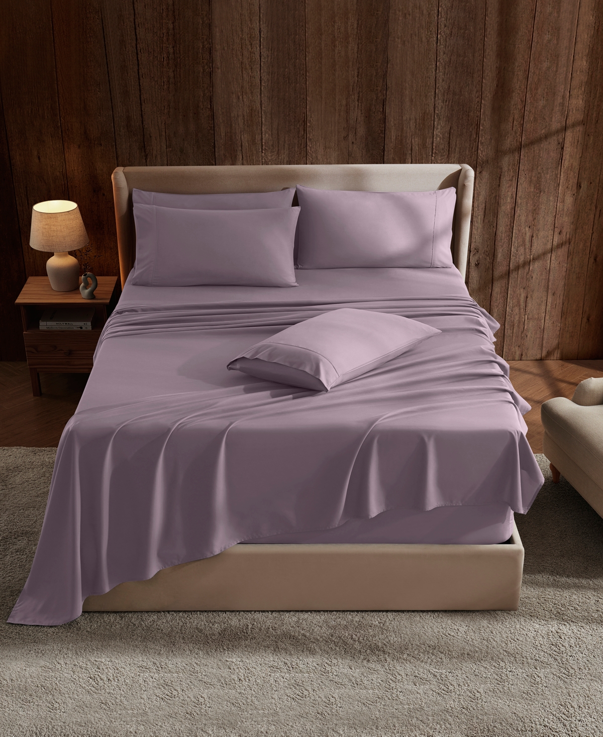 Nestl Extra Deep Pocket 6-pc. Sheet Set, Full In Purple