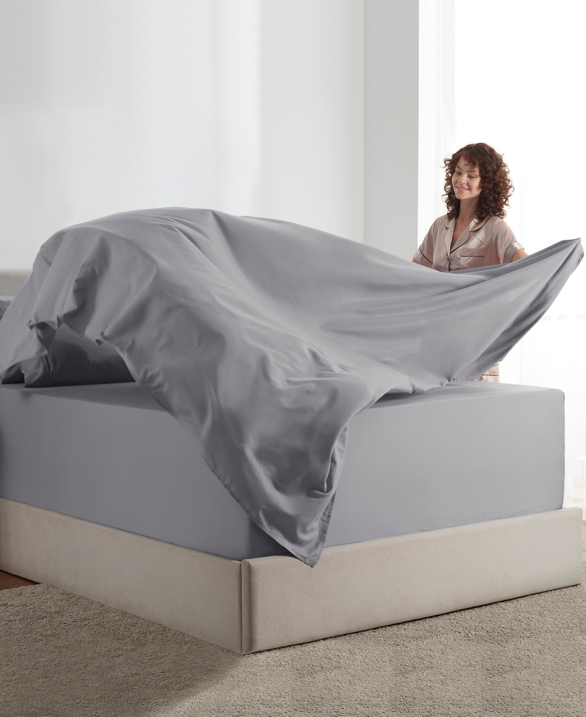 Nestl Extra Deep Pocket 6-pc. Sheet Set, King In Gray