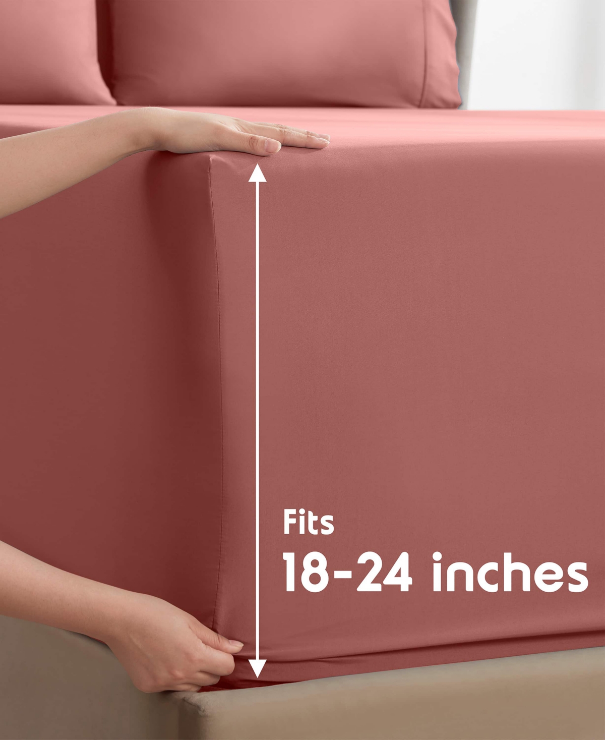 Nestl Extra Deep Pocket 6-pc. Sheet Set, California King In Pink