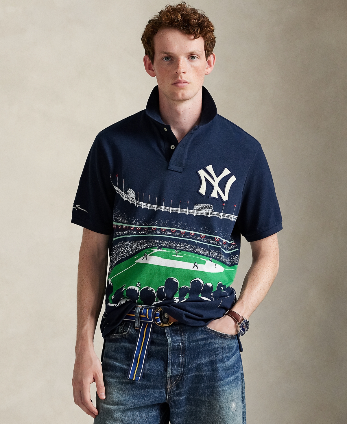Polo Ralph Lauren Men's Classic Fit Yankees Shirt