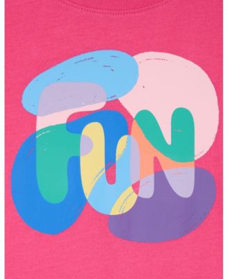 Color Lab Girls' 2-10 Printed Long-Sleeve T-Shirt