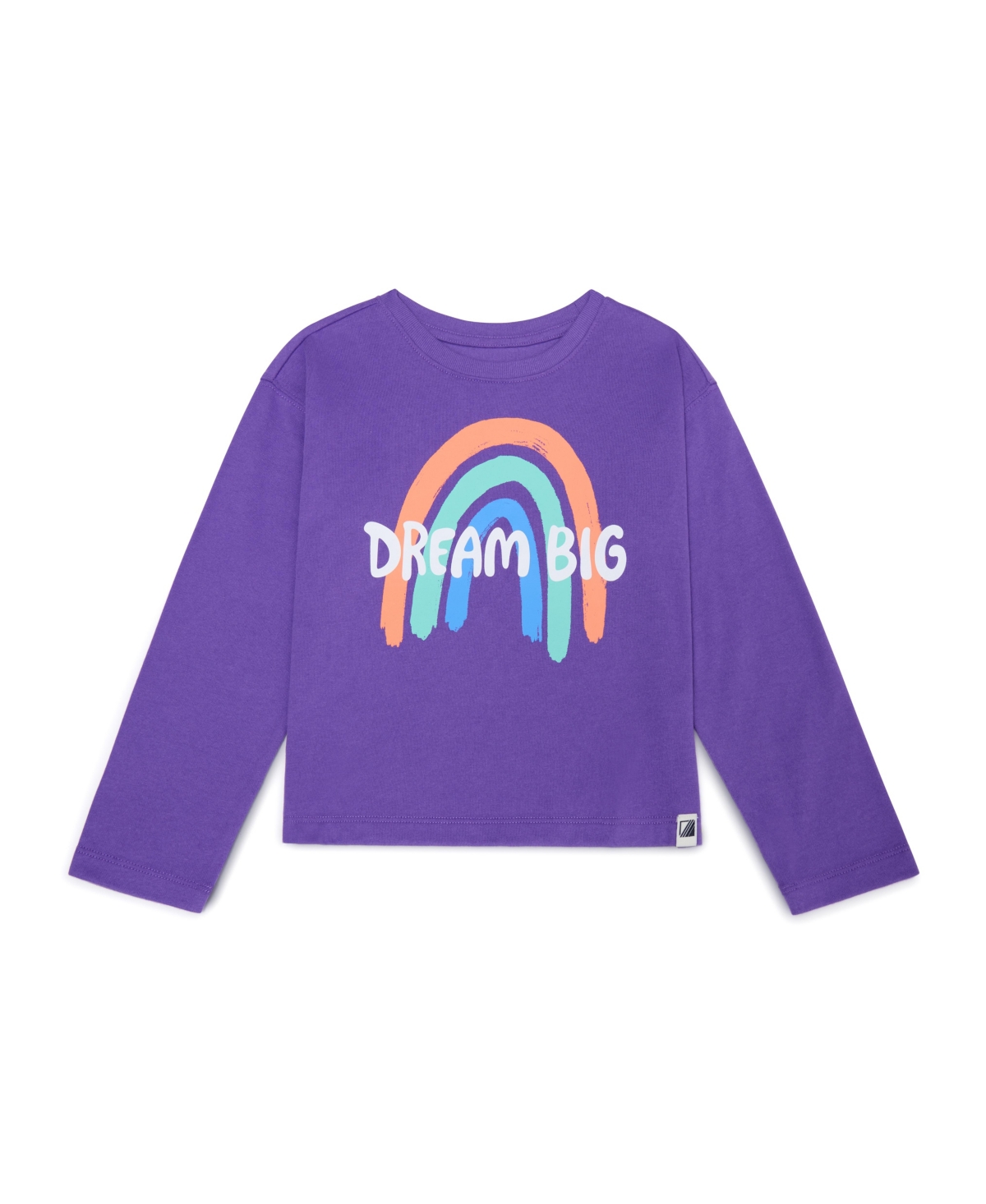 Color Lab Girls 3t-7 Printed Long Sleeves T-shirt In Purple