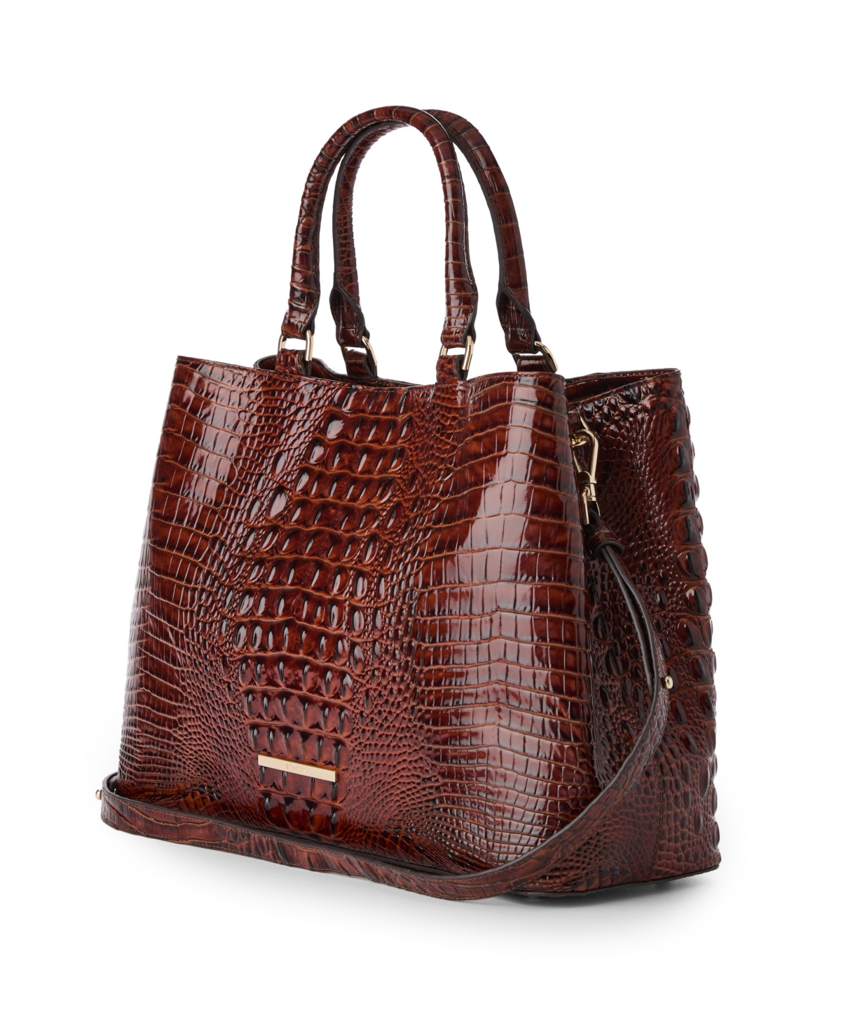 Brahmin Denise Large Leather Carryall Bag In Brown