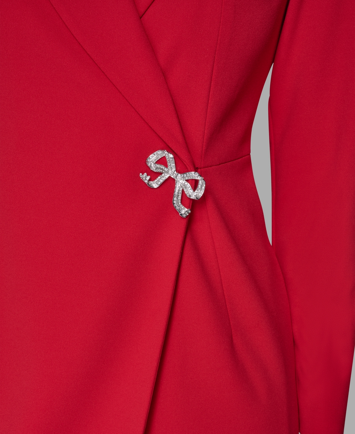 Karl Lagerfeld Women's Collared Neck Jacket Dress In Red
