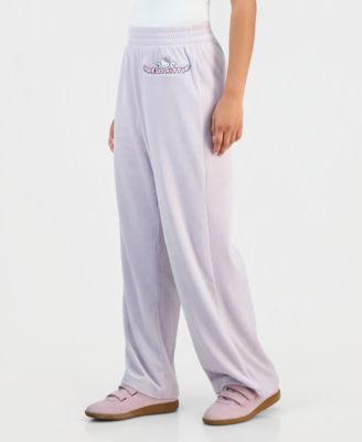 Juniors' Hello Kitty Velour Wide-Leg Pants