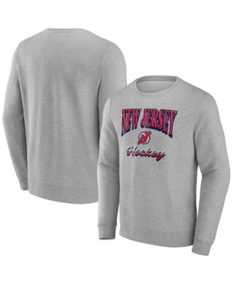 Fanatics - Men's Gray New Jersey Devils Light the Candle Fleece Pullover Sweatshirt