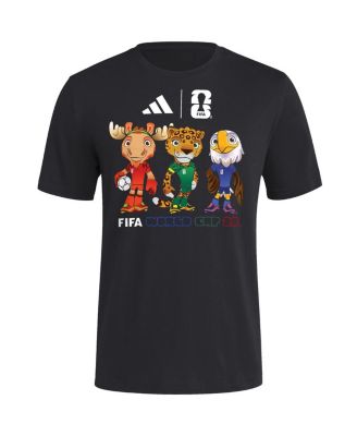 adidas - Men's Black FIFA World Cup Gear 2026 FIFA World Cup Mascot T-Shirt