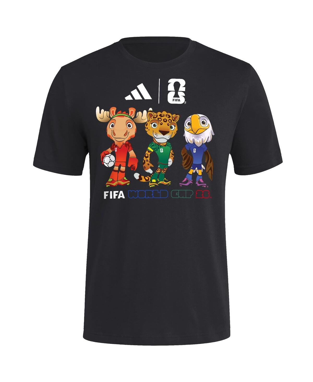 Adidas Men's Black Fifa World Cup Gear 2026 Mascot T-Shirt