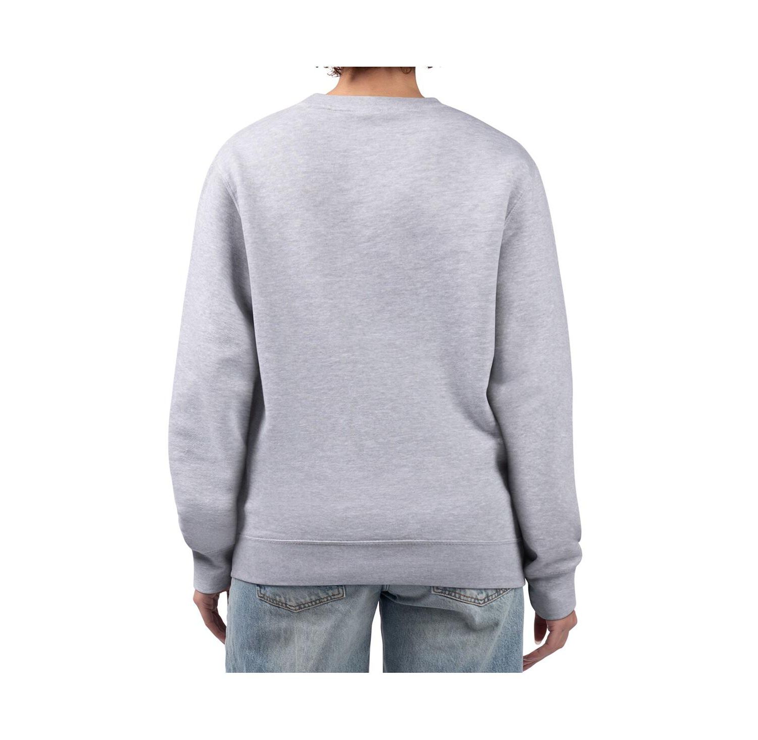 Women's Heather Gray Detroit Lions Collage Graphic Fleece Pullover Sweatshirt