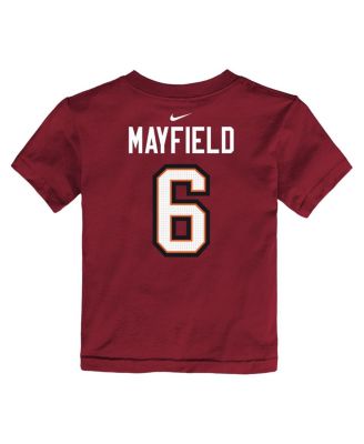 Toddler Baker Mayfield Red Tampa Bay Buccaneers Player Name Number T-Shirt
