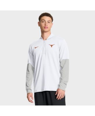 Nike - Men's White Texas Longhorns One Goal Performance Half-Zip Pullover Sweatshirt