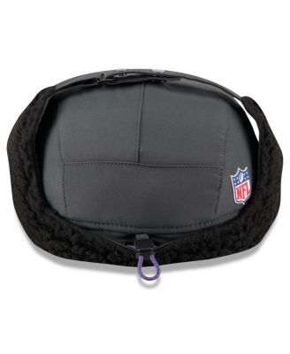 Men's Charcoal Minnesota Vikings 2025 Sideline Cold Weather Runner Dog Ear Adjustable Hat