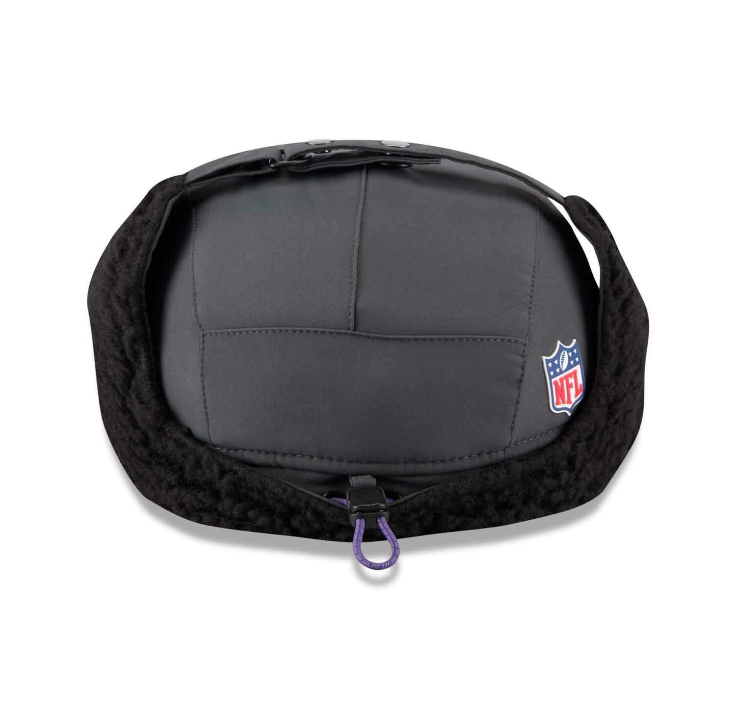 Men's Charcoal Minnesota Vikings 2025 Sideline Cold Weather Runner Dog Ear Adjustable Hat