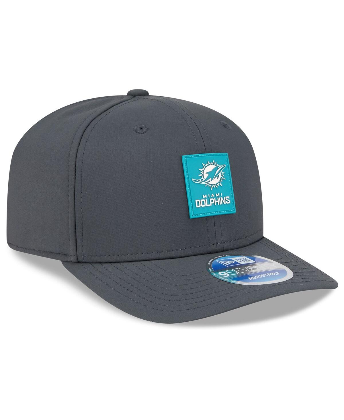 New Era Men's Charcoal Miami Dolphins 2025 Sideline Cold Weather 9seventy Adjustable Hat In Black