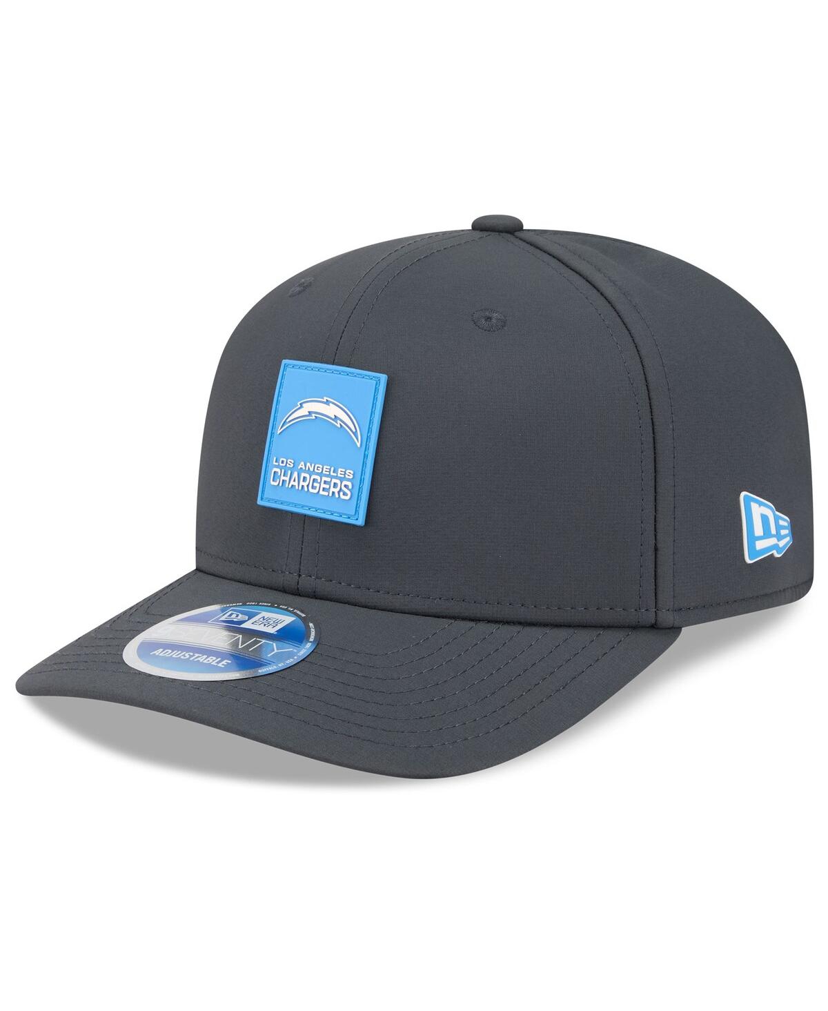 New Era Men's Charcoal Los Angeles Chargers 2025 Sideline Cold Weather 9seventy Adjustable Hat In Gray