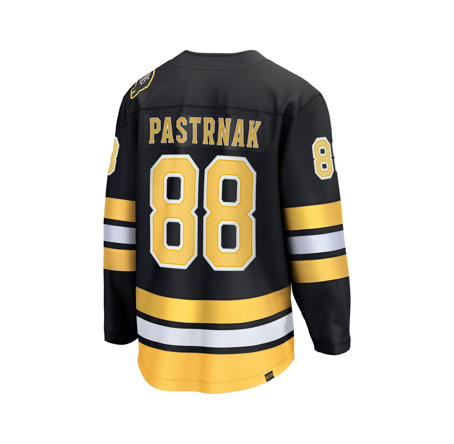 Men's David Pasternak Black Boston Bruins Home Breakaway Player Jersey