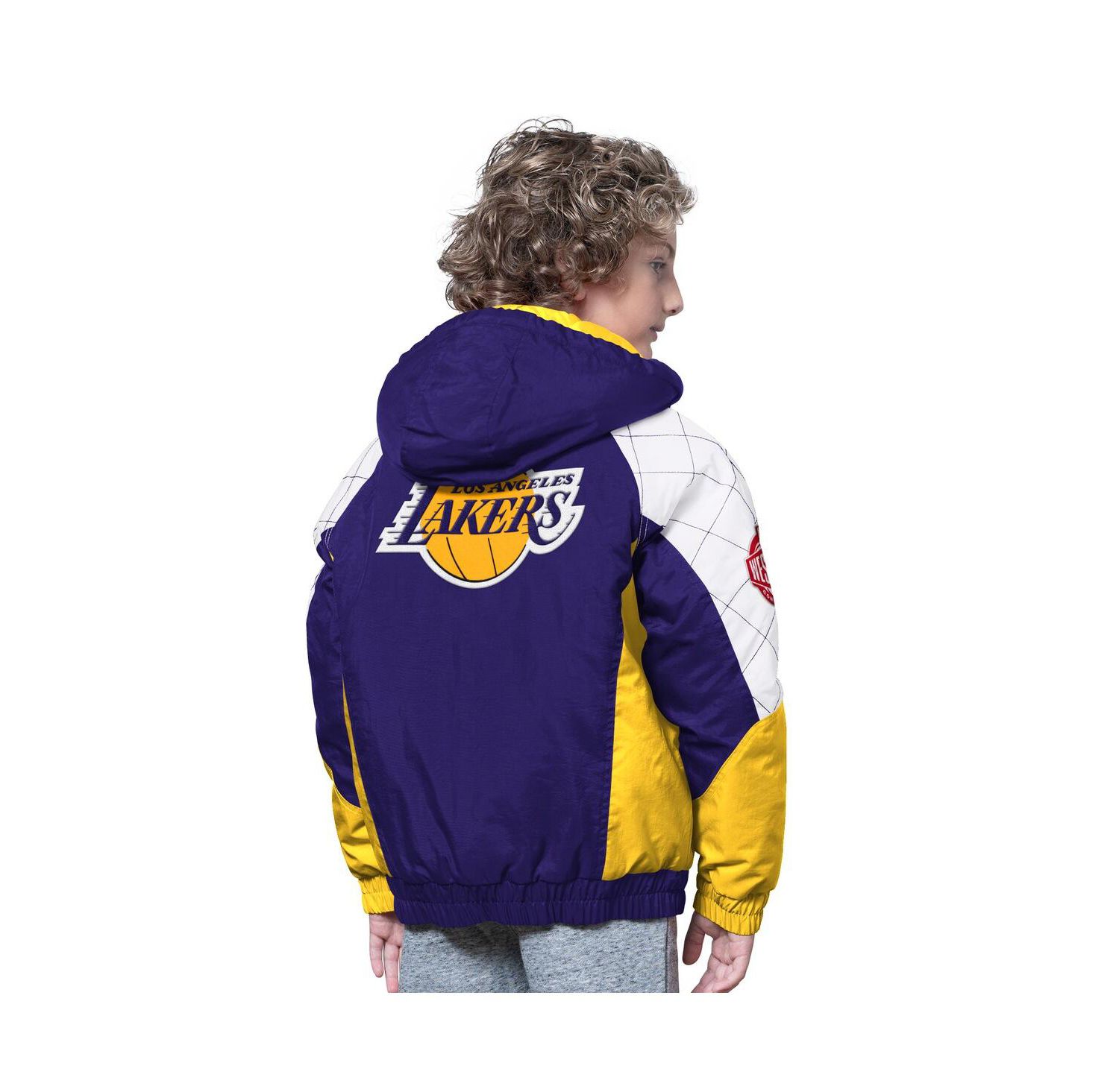 Big Boys and Girls Purple/Gold Los Angeles Lakers All Time Pro Jr. Full-Zip Hoodie Jacket