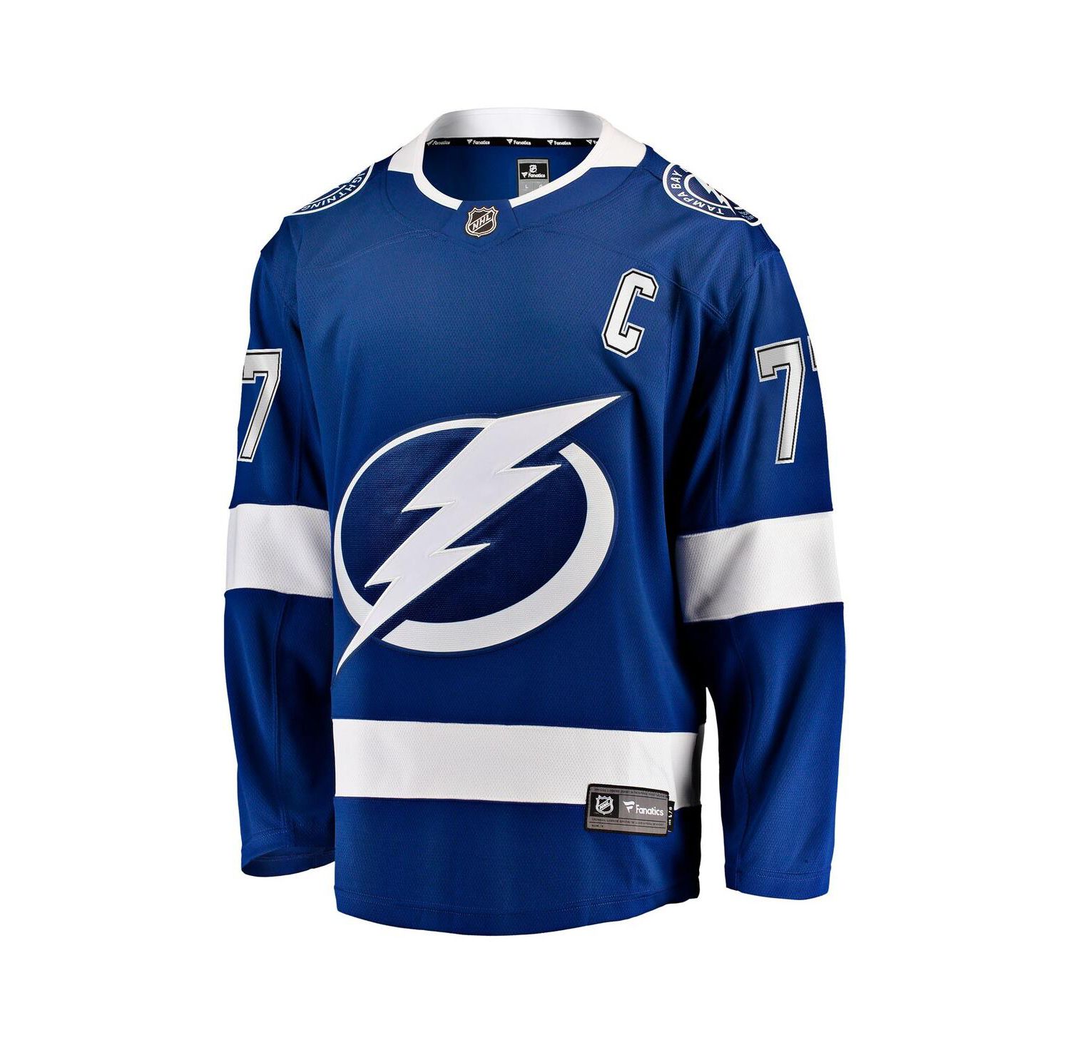 Men's Victor Hedman Blue Tampa Bay Lightning Home Captain Patch Breakaway Jersey