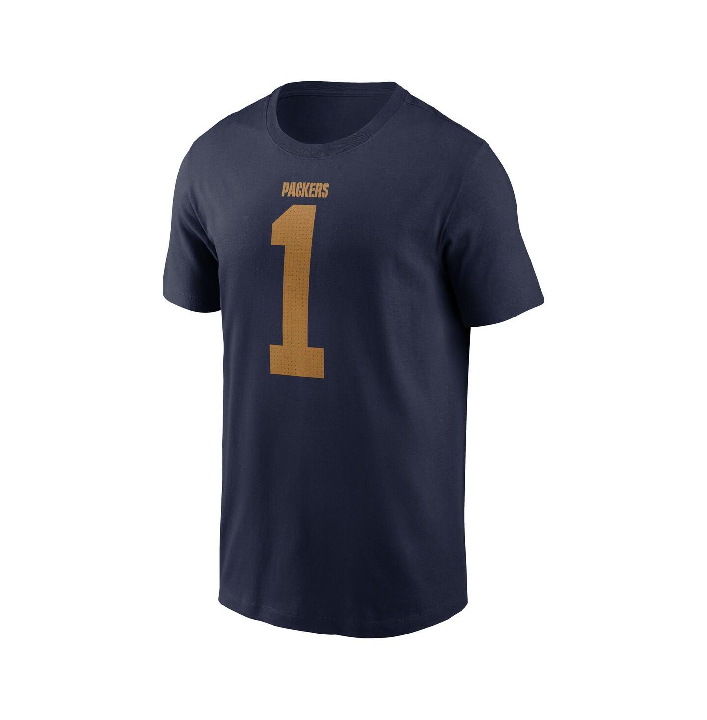 Мужская футболка Nike Micah Parsons Navy Green Bay Packers The 1923 Classic Name & Number — фото 2