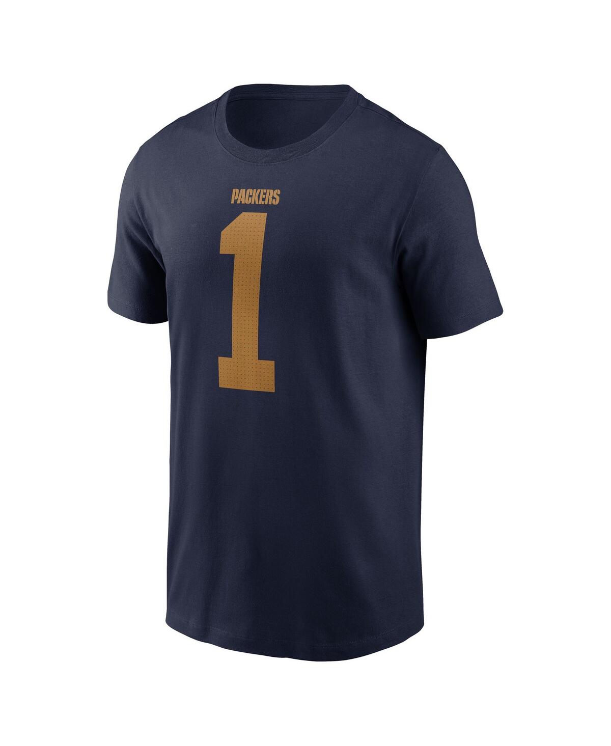 Nike Men's Micah Parsons Navy Green Bay Packers The 1923 Classic Name Number T-shirt In Blue