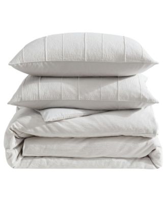Woven Tucks Jacquard 3-Pc. Comforter Set, Queen