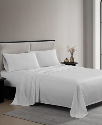 Printed Sateen 300-Thread Count Cotton 4-Pc. Sheet Set, Queen