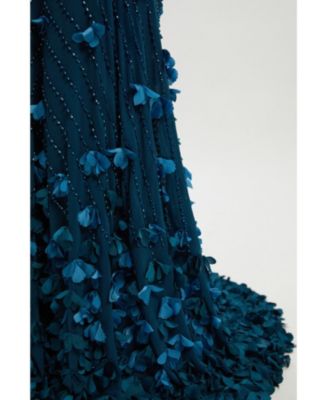 Women's Woven Maxi Rosette Dress