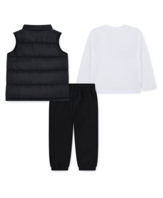 Boys' Toddler 2T-4T Sportswear Crewneck T-Shirt, Vest and Pants, 3-Piece Set