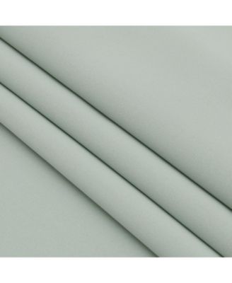 Hotel Living 2 Pack 100% Blackout Grommet Top Sage Green Curtain Panels - 50 in. W x 90 in. L, Sage Green