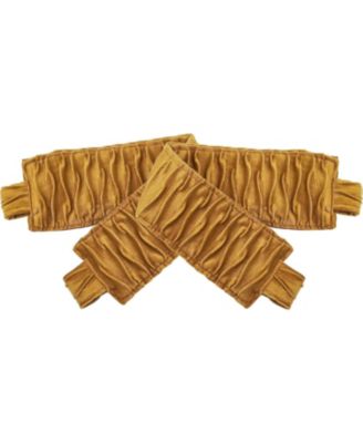 Christmas Essentials Light Filtering Complete Attached Velvet Window Curtains & Valance Set