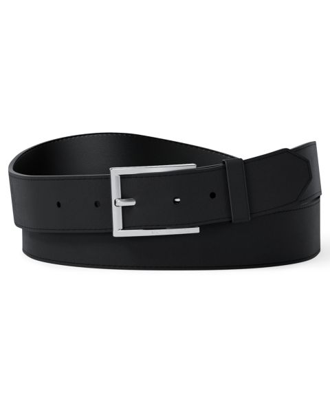 Мужской ремень Michael Kors 31MM Rectangular Dress Belt, цвет: Чёрный