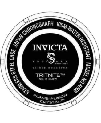 Men's 41558 Speedway  Quartz Chronograph Black Dial Watch