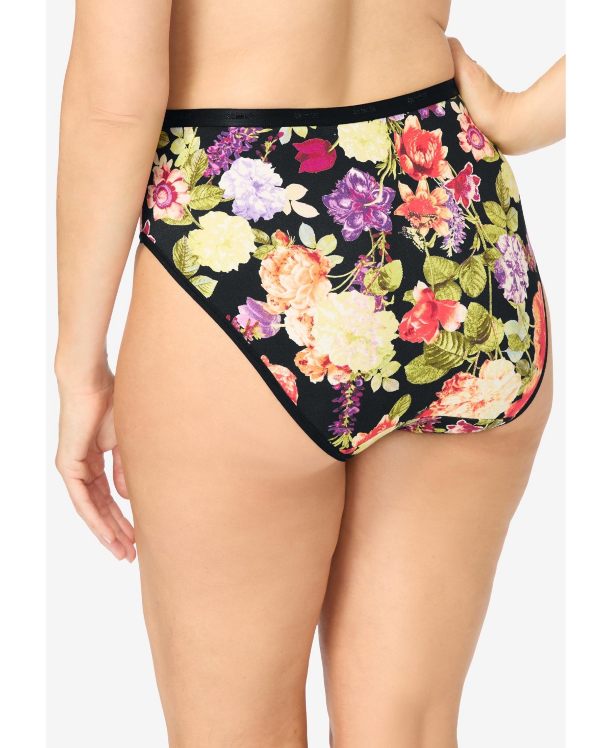 Avenue Women's Hi-Cut Cotton/Spandex Panty 3-Pack