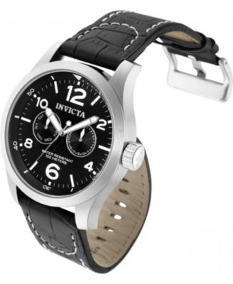 Men's 0764 I-Force Quartz Multifunction Black Dial Watch