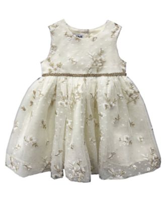 Baby Girls' Rosette Dress and Coat, 2-Piece Set