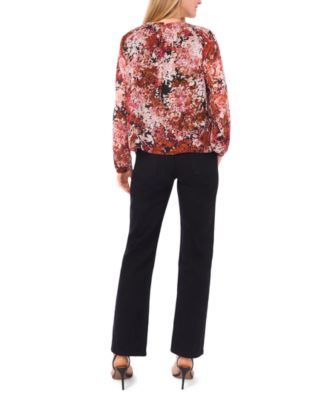 Women's Tie Hem Long Sleeve Top