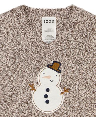 Baby Boys' Snowman Sweater Vest, Shirt and Pants, 3-Piece Set