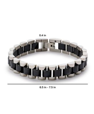Watch Strap Bracelet - Ora Silver Ceramic