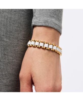 Watch Strap Bracelet - Ora Gold Ceramic