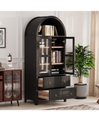 Streamdale 71" Arched Kitchen Pantry Cabinet 