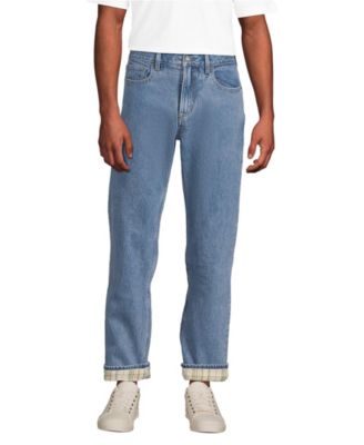 Men's Stretch Comfort Waist Classic Fit Flannel Lined Jean