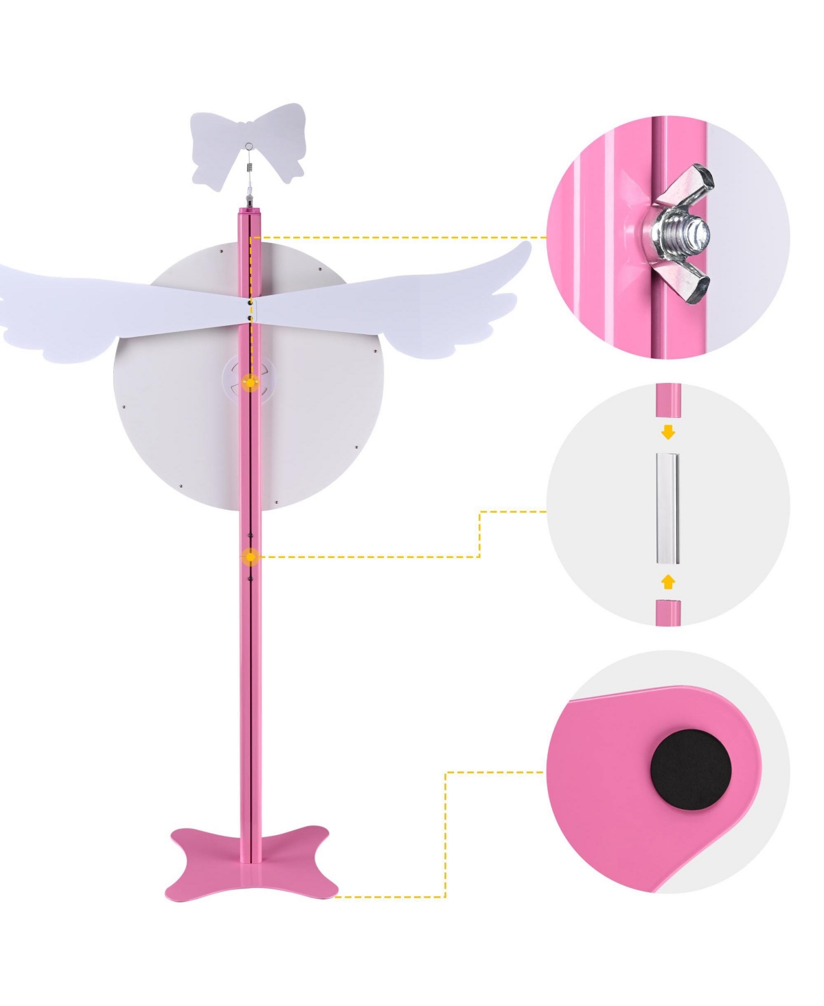 WinSpin 24" Dual Use Prize Wheel Tabletop or Floor Stand w/ Replacement Parts