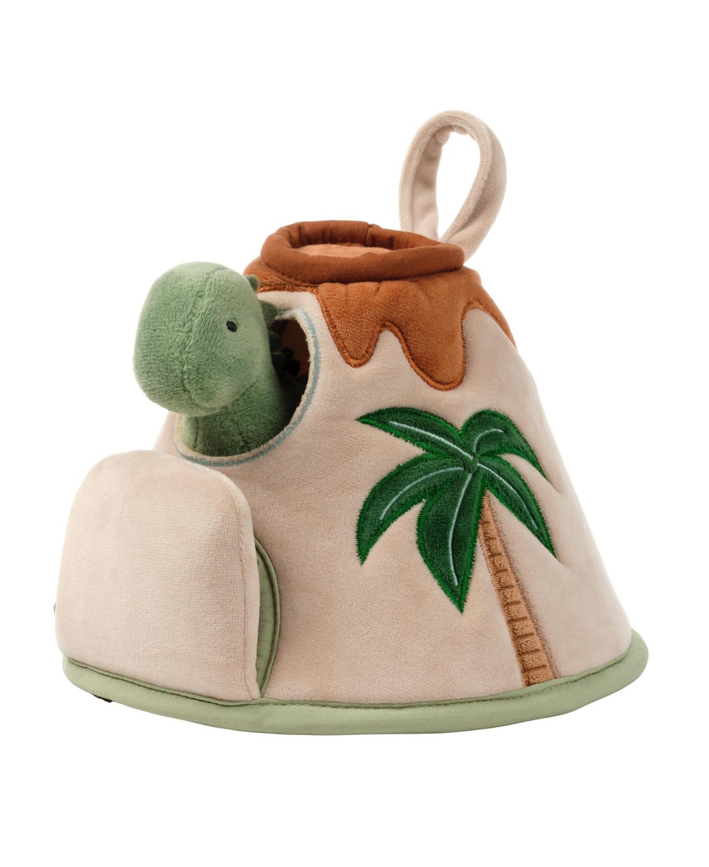 Детские мягкие игрушки Lambs & Ivy Dino-Might Interactive Volcano and Dinosaurs, 5-Piece Set, цвет: Разноцветный — фото 5