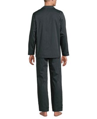 Men's Long Sleeve Temperature Regulating Woven Sleep Set