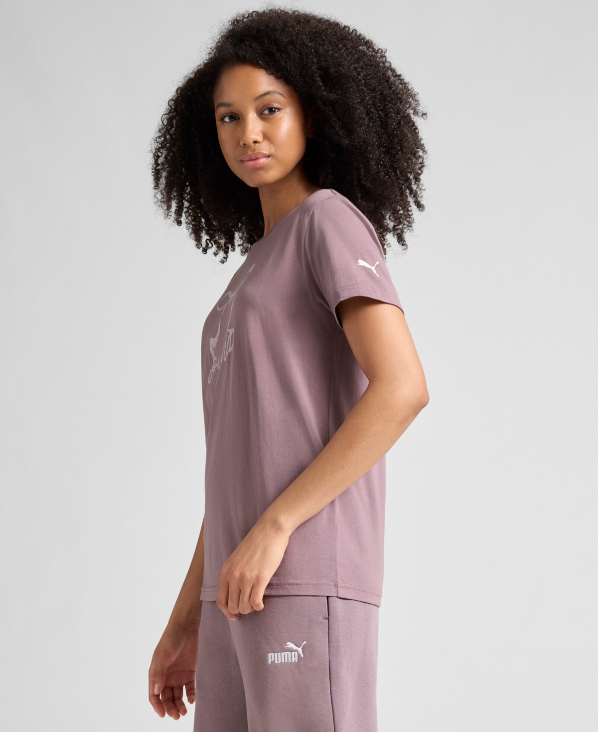 Puma Women's Ribbon Crewneck Graphic T-Shirt