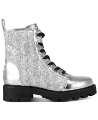 Women's Marlee Lace-Up Sequin Boots