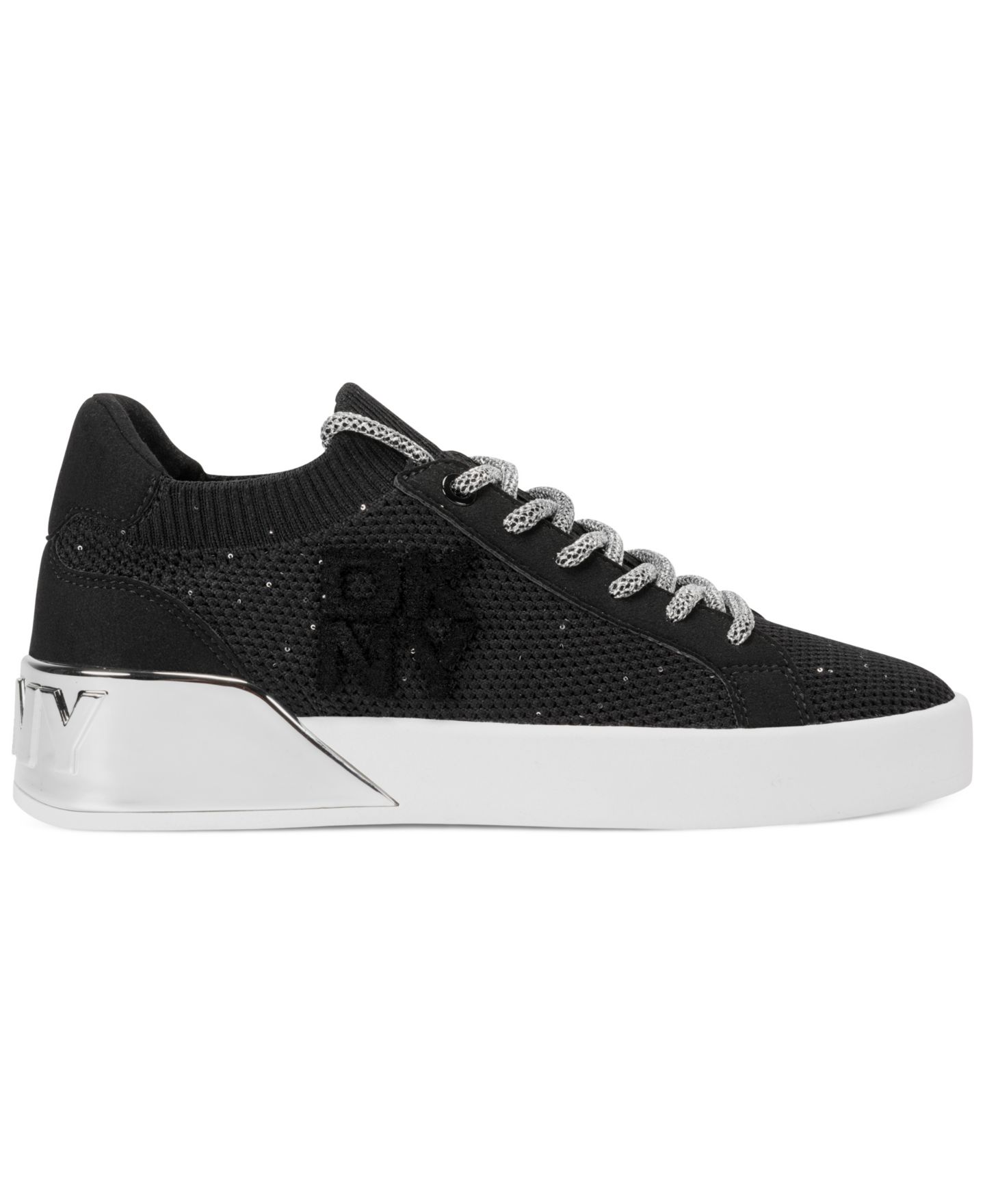 Женские кроссовки DKNY Mallory Lace Up, цвет: Чёрный — фото 2