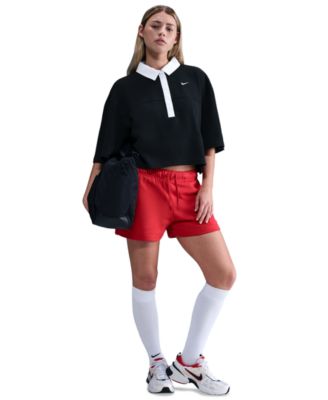 Sportswear Women's Short-Sleeve Oversized Polo Top