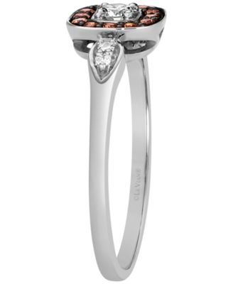 Nude Diamond (0.13 ct. t.w.) and Chocolate Diamond (0.11 ct. t.w.) Ring in 14k Vanilla Gold